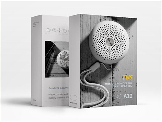 迷你蓝牙智能音箱包装彩盒设计定制