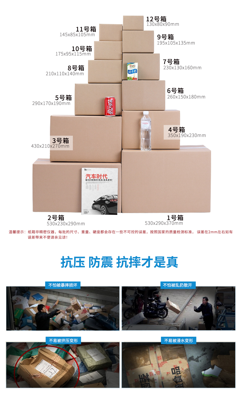 快递物流运输1-12号包装箱