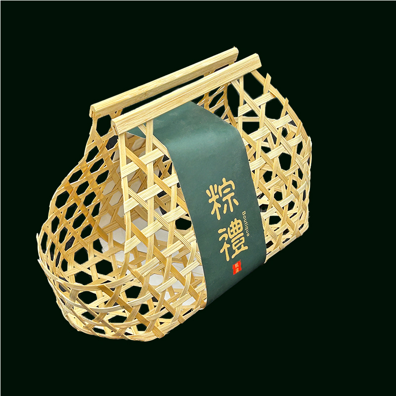 镂空竹篮竹筐手提端午粽子礼品包装篮子批发