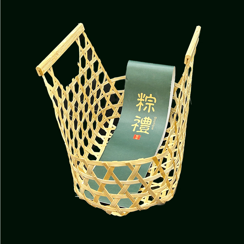 镂空竹篮竹筐手提端午粽子礼品包装篮子批发