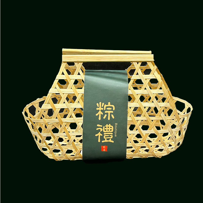 镂空竹篮竹筐手提端午粽子礼品包装篮子批发