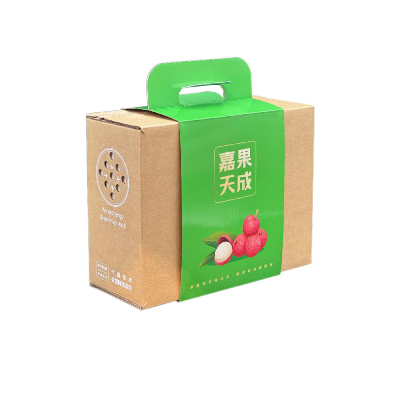 保鲜纸箱手提彩箱水果包装设计定制